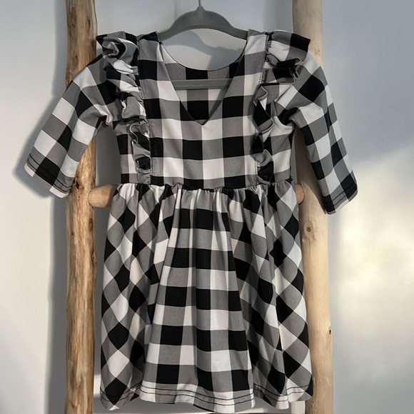 Ollie Jay Adelisa Dress Buffalo Plaid Size 18-24 Months - Picture 5 of 5